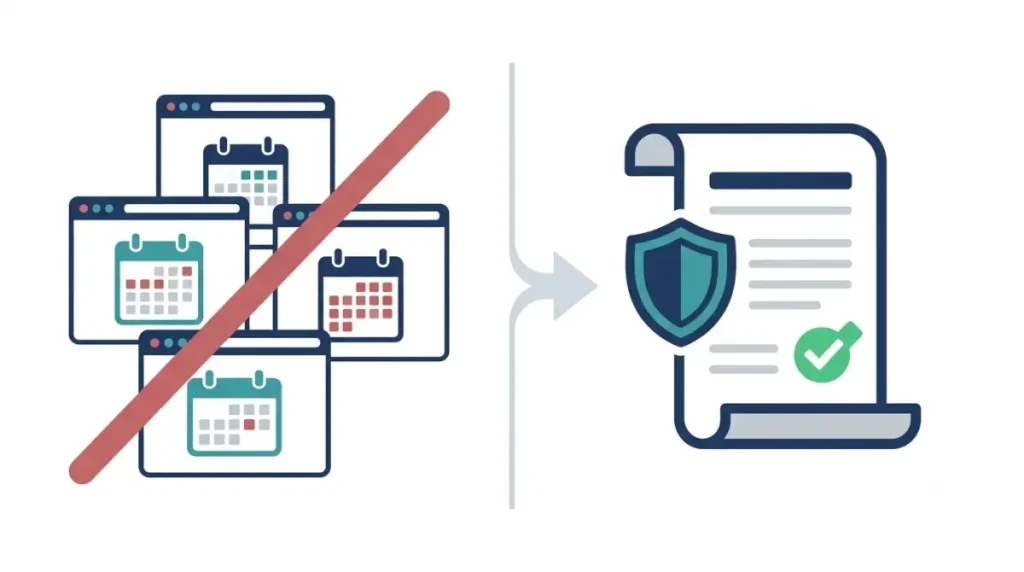 Canva Refund Policy vector illustration debunking conflicting 7, 14, 30, and 60-day refund window claims against Canva’s official policy.